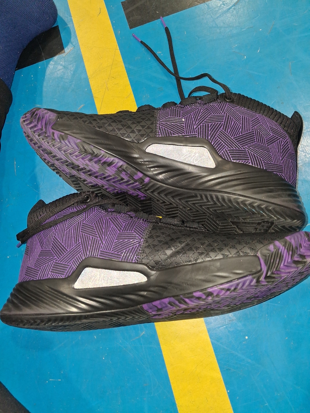 adidas Men's Athletic Shoes in Black and Purple
